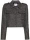 chaqueta de bouclé metalizado